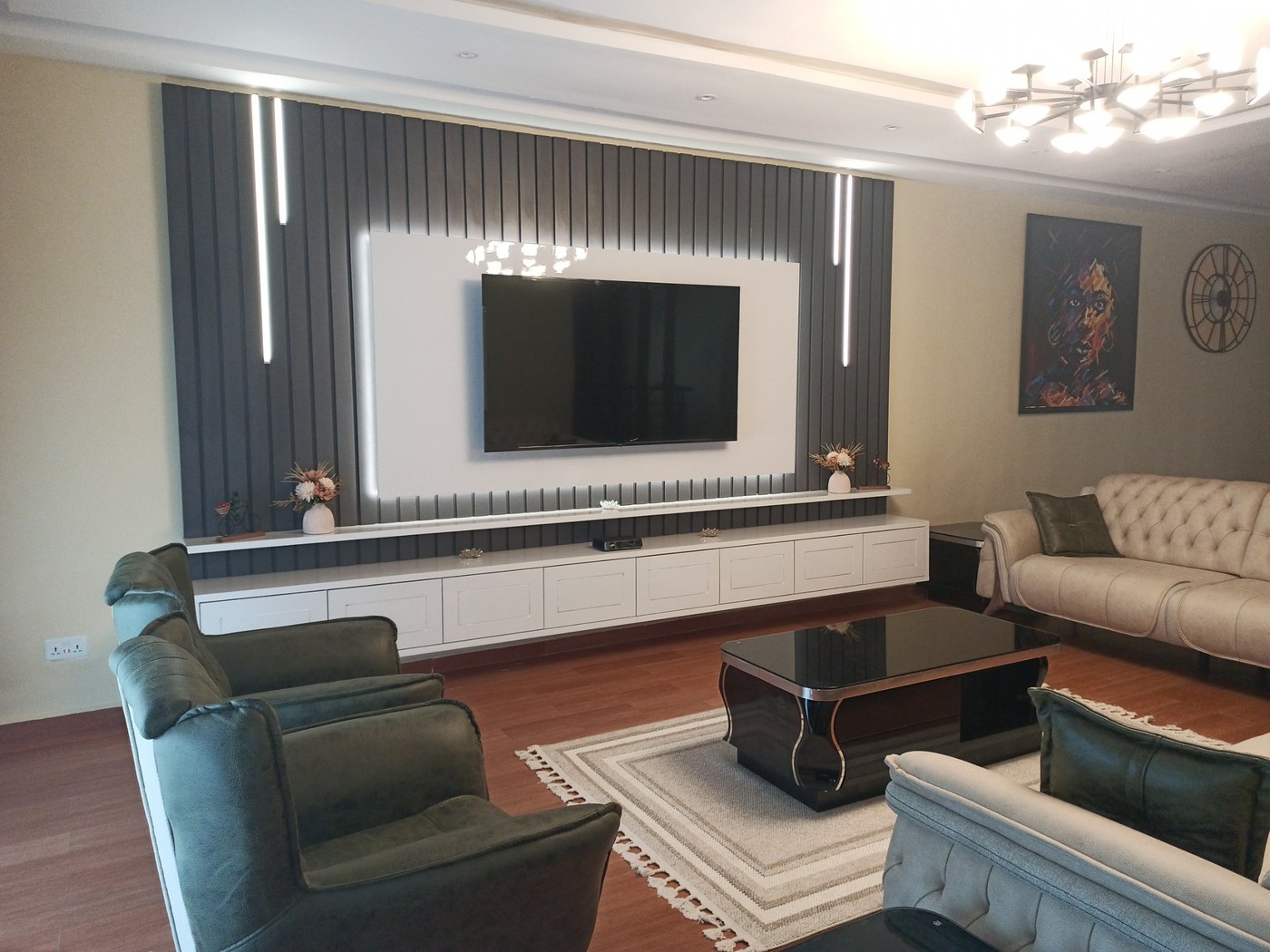 Modern Media Wall Feature — Ikoyi