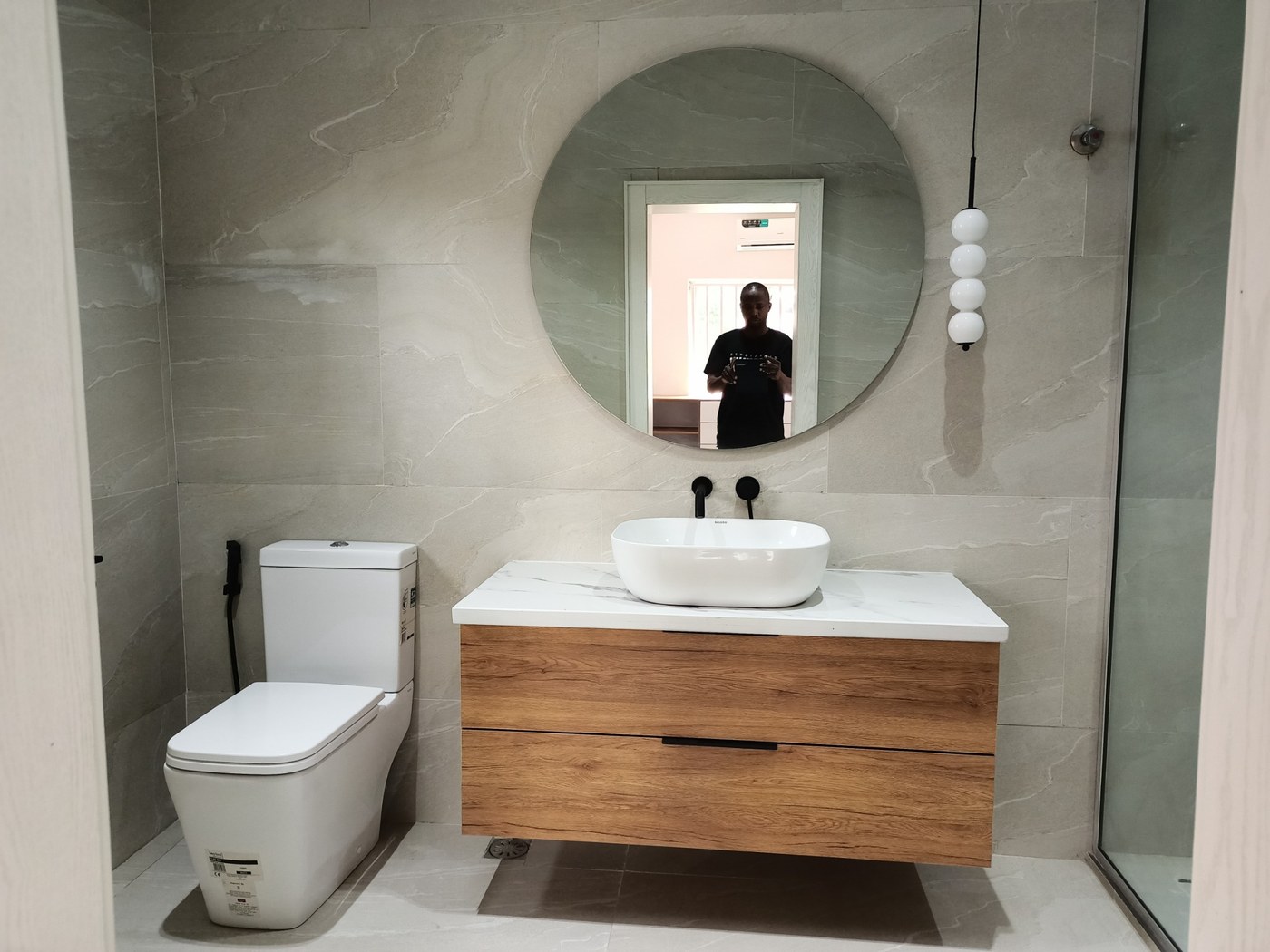Floating Bathroom Vanity — Lekki Phase 1